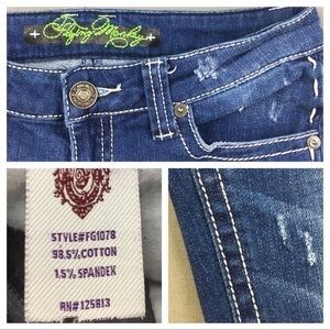 DESIGNER DISTRESSED Flying Monkey Bootcut size 26